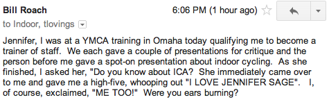 ICA testimony Bill R meets Theresa who says I LOVE Jennifer