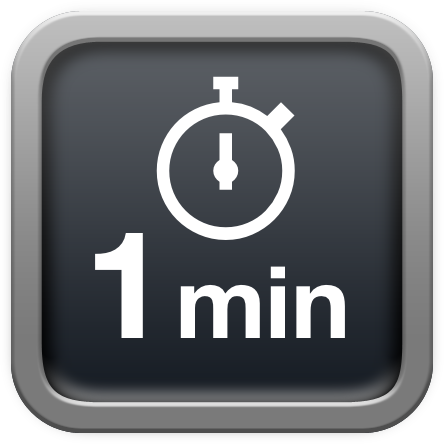 1 minute clock